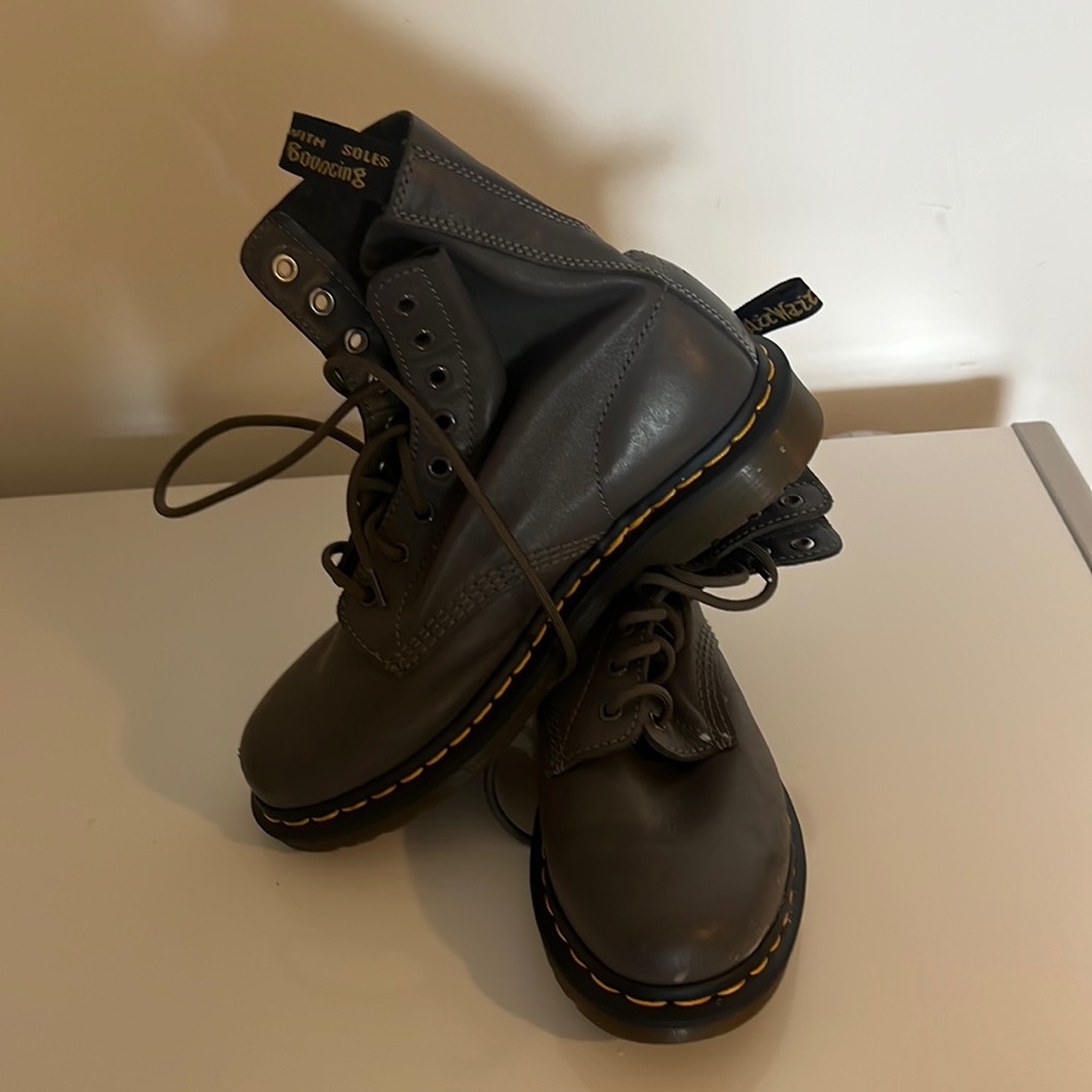 Grey Dr. Martens size 9